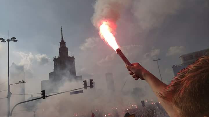 Tak Wygl Da A Godzina W Na Rondzie Dmowskiego Wideo Warszawa W