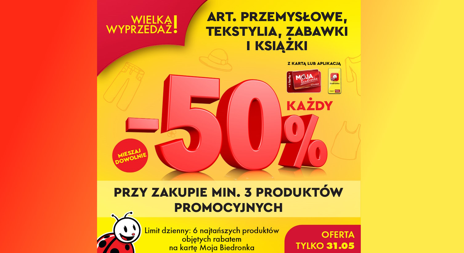 Wielka wyprzedaż w Biedronce Tylko dziś W piątek 31 maja Warszawa W