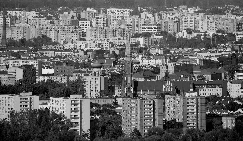 Praga-Północ i Targówek widziane z Pałacu Kultury i Nauki. Fot. Adrian Grycuk